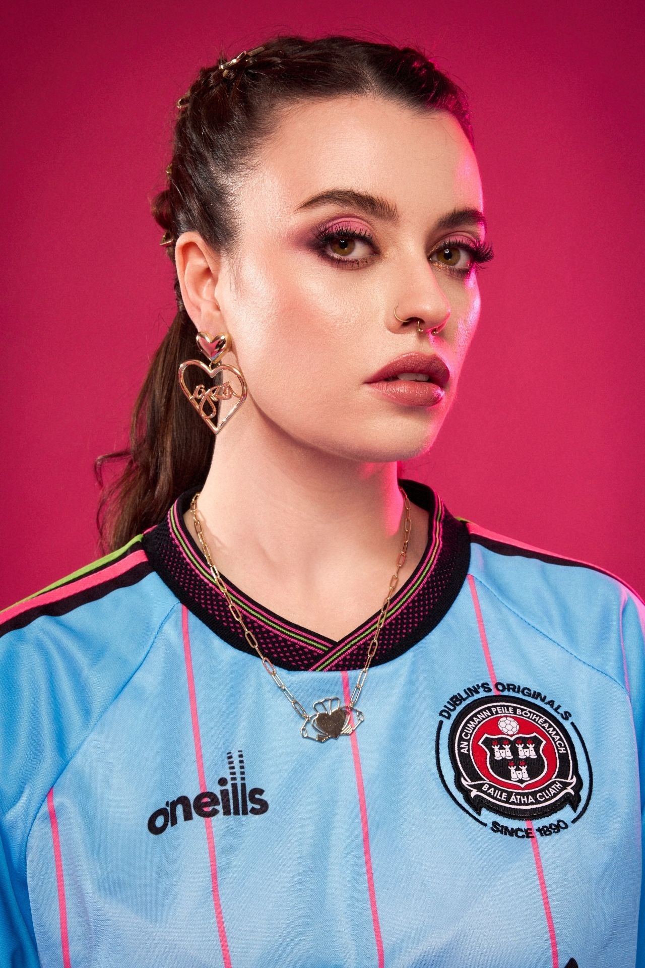 Heart Strong Claddagh - Paperclip Chain Necklace