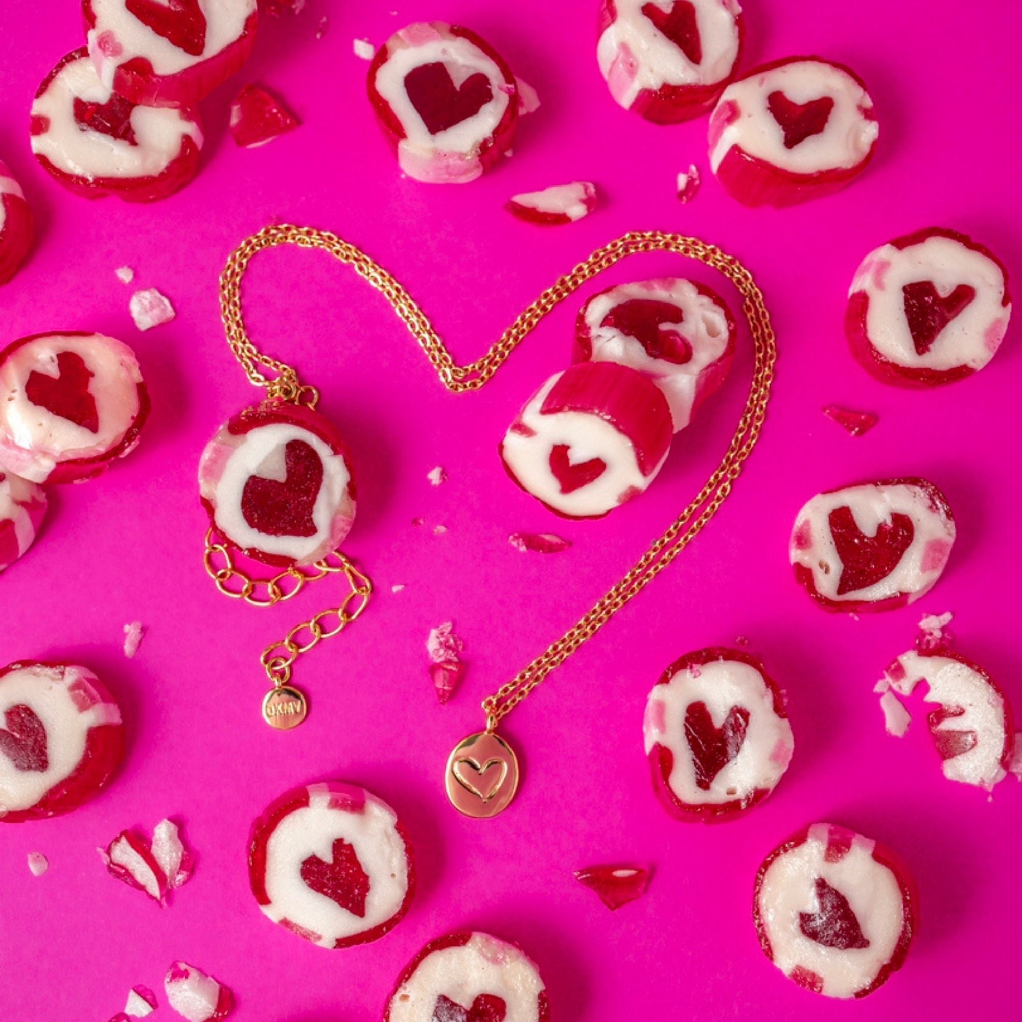 Gold plated, recycled brass, heart, Irish designed, From the Heart necklace