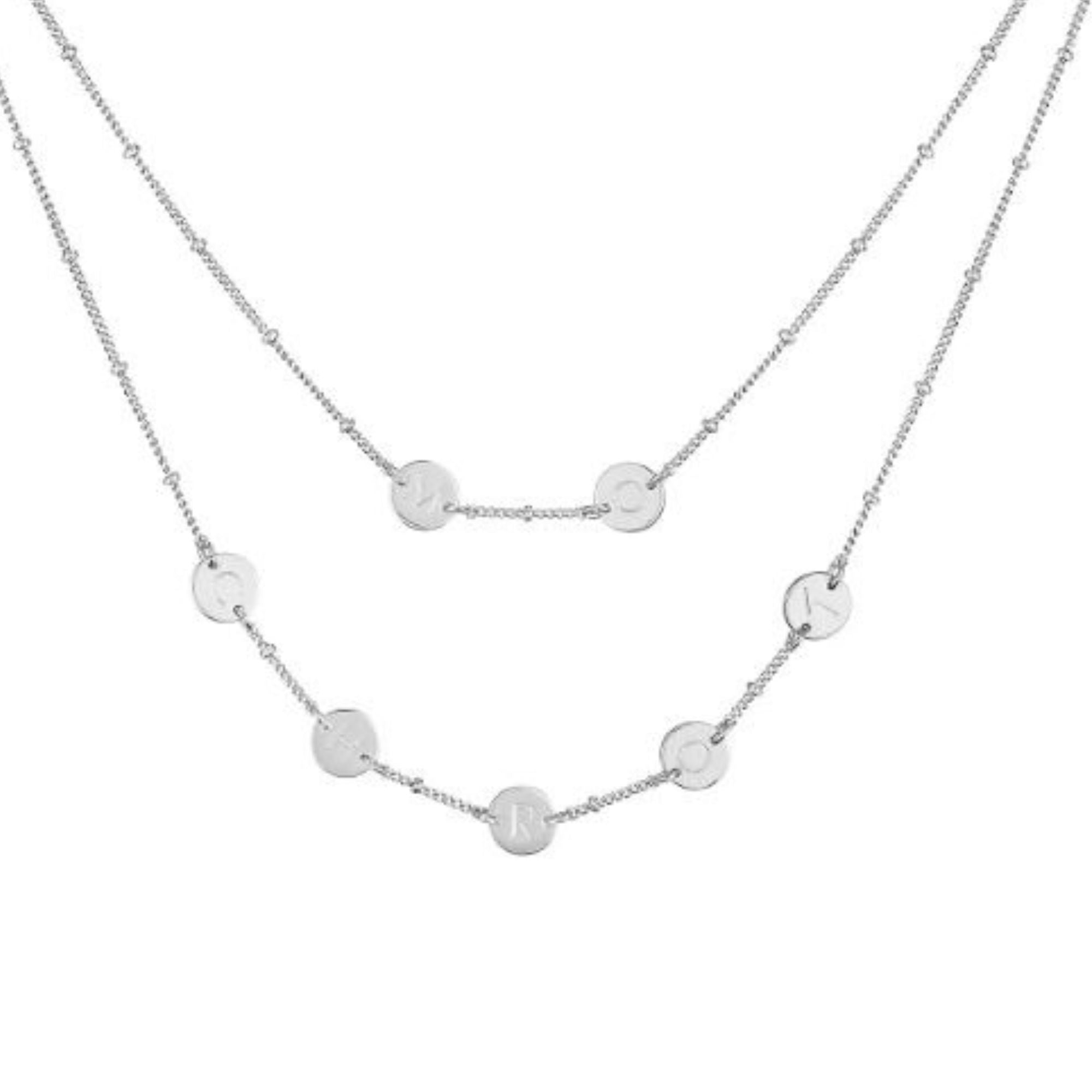 Silver Mo Chroí Double Chain Necklace