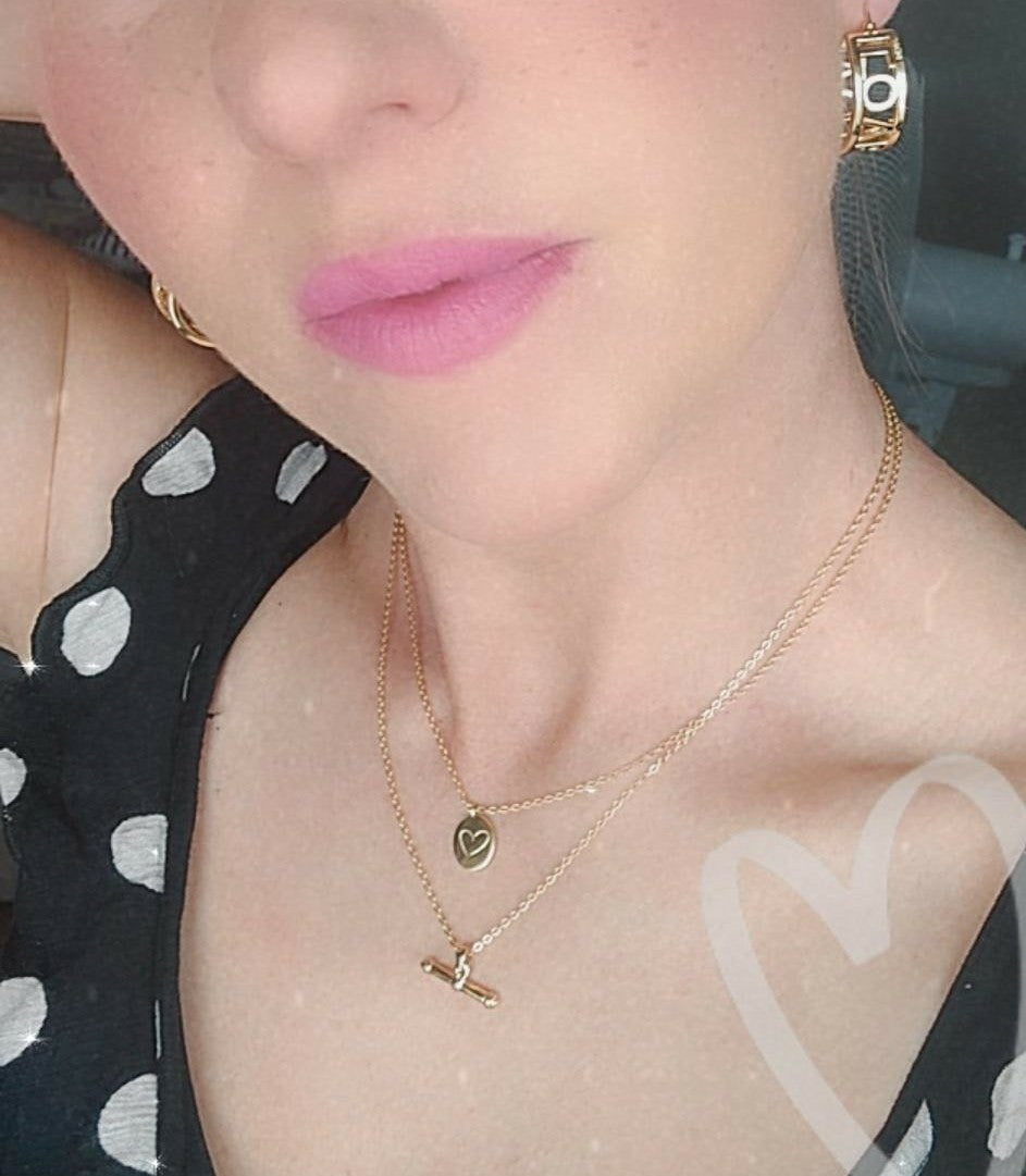 Gold plated, recycled brass, heart, irish designed, necklace