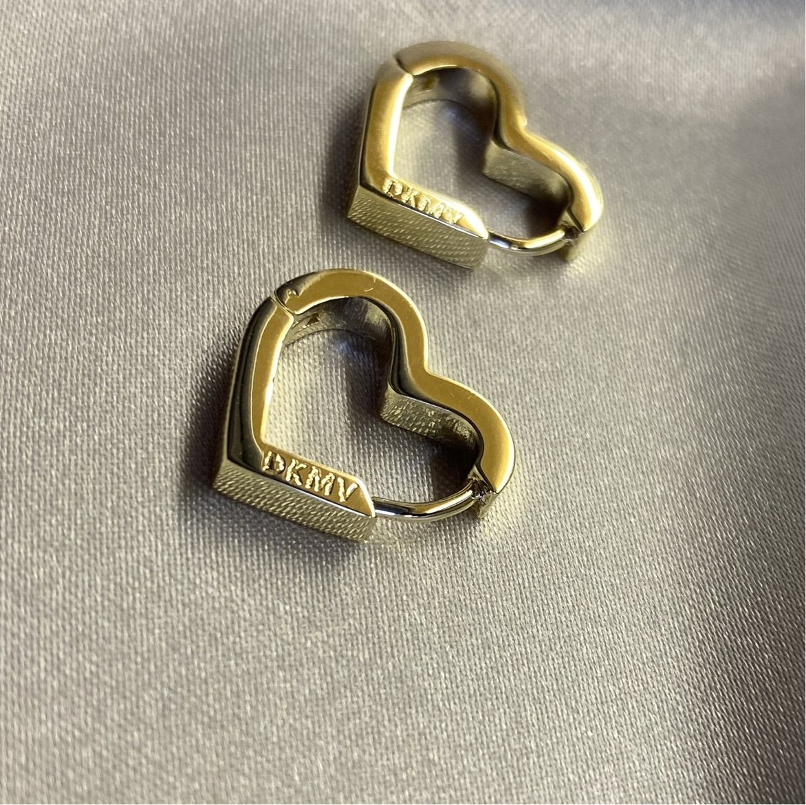 Not Yer Average Heart Hoop Earrings by DON&