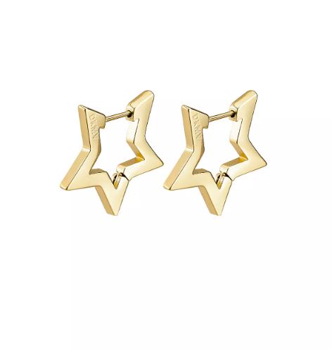 Not Yer Average - Gold Star Mini Hoop Earrings