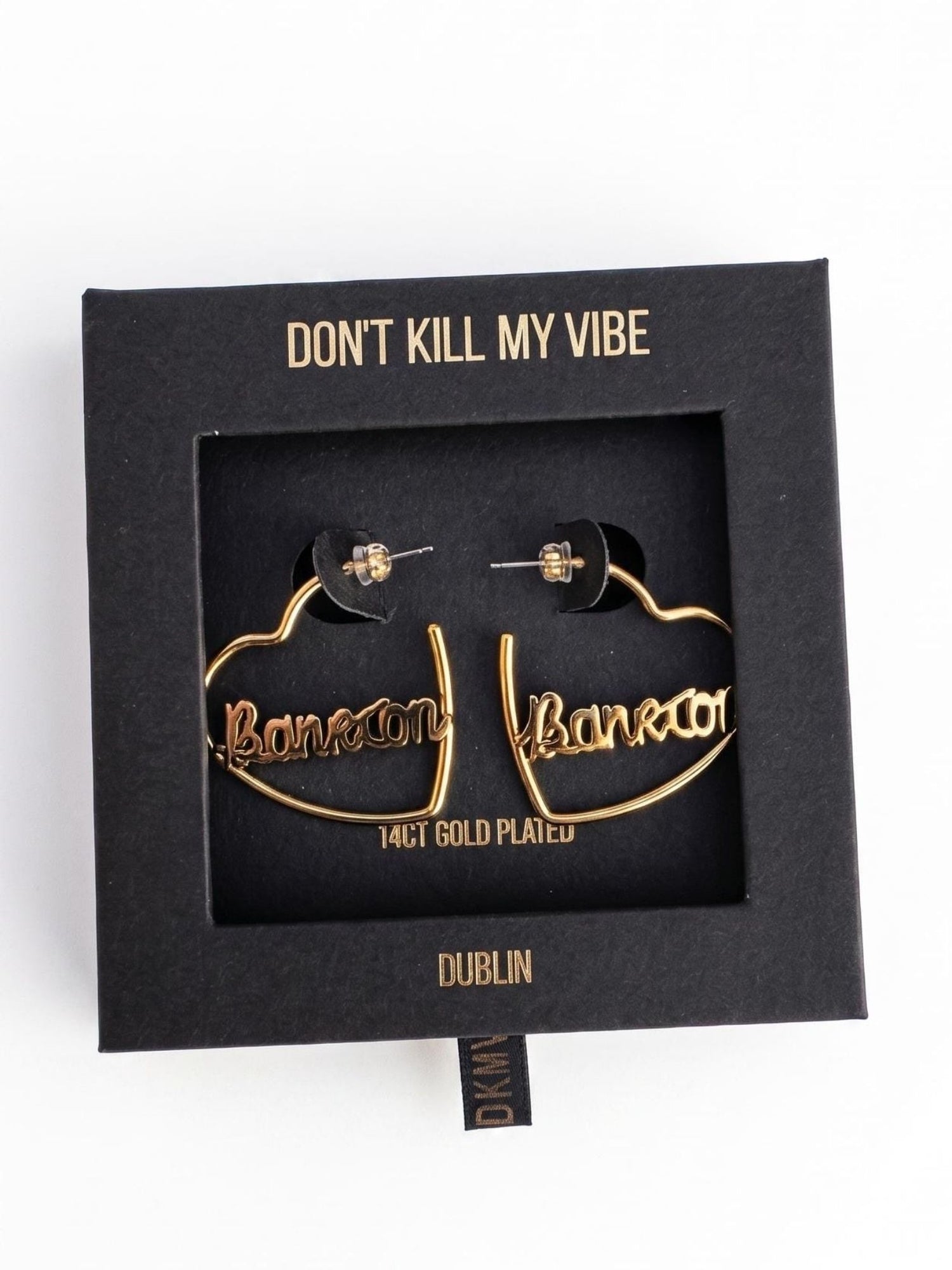 Banríon Heart Hoop Earrings