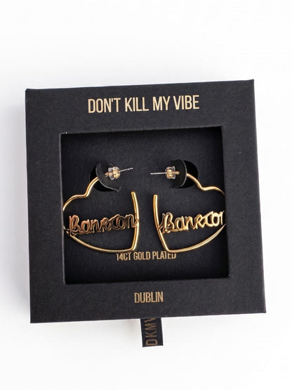Banríon Heart Hoop Earrings