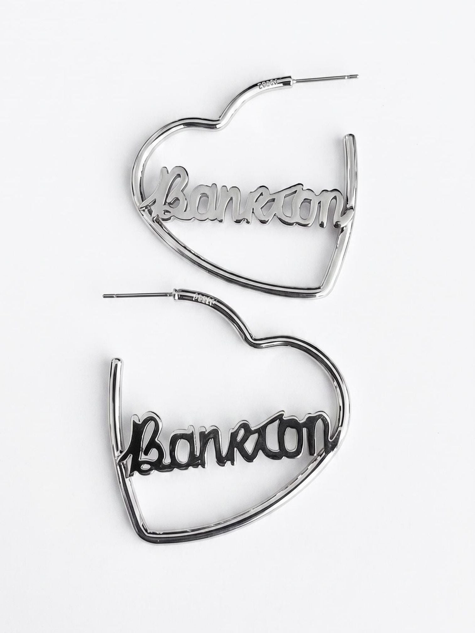 Banríon Heart Hoop Earrings
