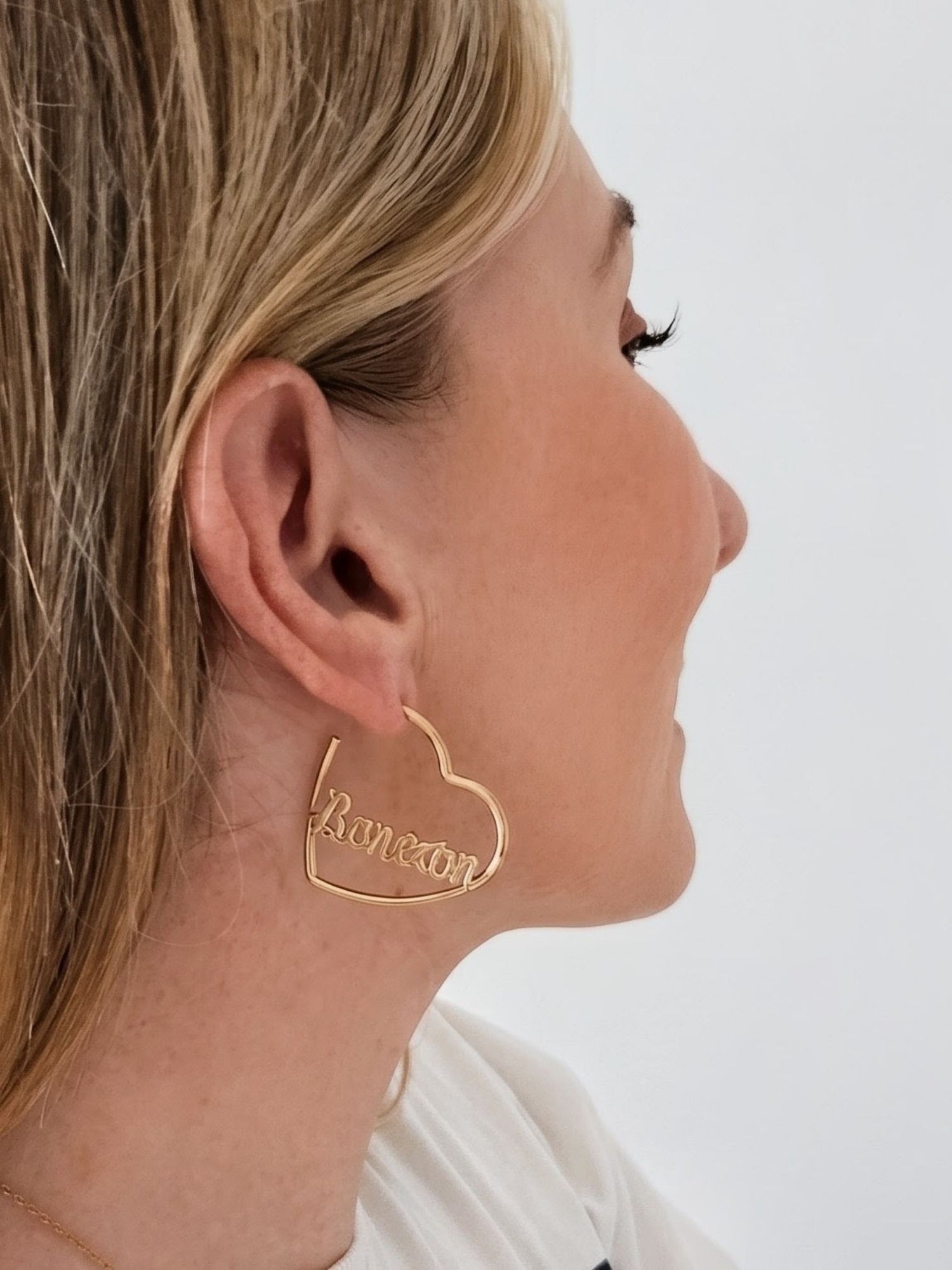 Banríon Heart Hoop Earrings