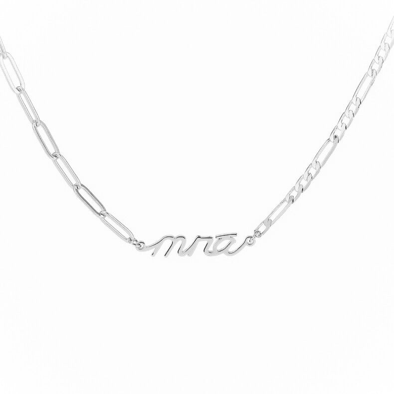 MNÁ POWER Necklace - Figaro &amp; Paperclip Chain