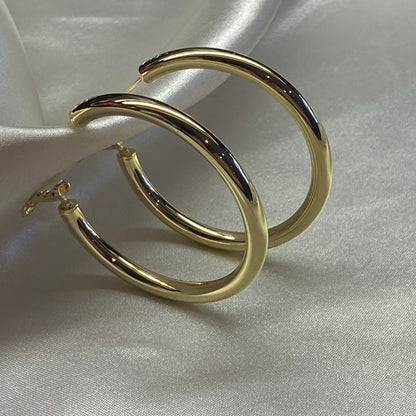 Gold Not Yer Average 2.0 Hoop Earrings