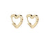 Not Yer Average Heart Hoop Earrings