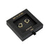 Gold Not Yer Average Square Hoop Earrings in a Gift Box